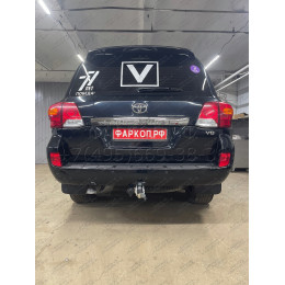 T070C GALIA Полностью оцинкованный фаркоп на Toyota Land Cruiser 200 2008-2021, Lexus LX 2008-2021. Тип шара: C (горизонтальный съемный). Невидимый вырез бампера. Нагрузк