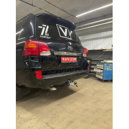 T070C GALIA Полностью оцинкованный фаркоп на Toyota Land Cruiser 200 2008-2021, Lexus LX 2008-2021. Тип шара: C (горизонтальный съемный). Невидимый вырез бампера. Нагрузк
