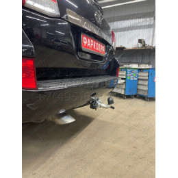 T070C GALIA Полностью оцинкованный фаркоп на Toyota Land Cruiser 200 2008-2021, Lexus LX 2008-2021. Тип шара: C (горизонтальный съемный). Невидимый вырез бампера. Нагрузк
