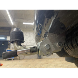 T070C GALIA Полностью оцинкованный фаркоп на Toyota Land Cruiser 200 2008-2021, Lexus LX 2008-2021. Тип шара: C (горизонтальный съемный). Невидимый вырез бампера. Нагрузк