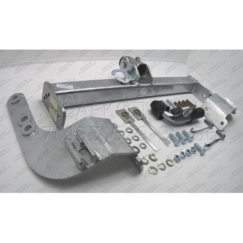 T071C GALIA Полностью оцинкованный фаркоп на Toyota Land Cruiser 200 2008-2021, Lexus LX 2008-2021. Тип шара: C (горизонтальный съемный). Установка без снятия и выреза бампера. Нагрузки: 3500/140 кг, масса фаркопа 20,97 кг