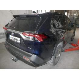 T072C GALIA Полностью оцинкованный фаркоп на Toyota RAV4 V XA50 2019-2025, Suzuki Across 2020-2025. Тип шара: C (горизонтальный съемный). Установка без снятия и выреза ба