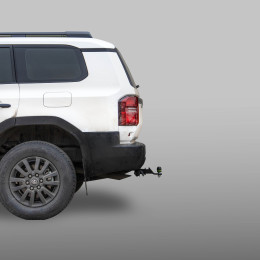 T126-E Лидер-плюс ТСУ для Toyota Land Cruiser Prado 250 2023- без выреза бампера. Тип шара: E. Нагрузки: 1500/100 кг, масса фаркопа 11 кг (без электрики в комплекте)