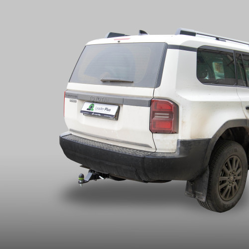 T126-E Лидер-плюс ТСУ для Toyota Land Cruiser Prado 250 2023- без выреза бампера. Тип шара: E. Нагрузки: 1500/100 кг, масса фаркопа 11 кг (без электрики в комплекте)