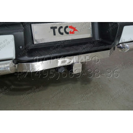 TCU00293 ТСС Фаркоп на Isuzu D-MAX 2020- с накладкой с надписью D-MAX без подрезки бампера. Тип шара: E (шаровый узел под американский квадрат). Нагрузки: 2500