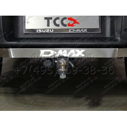 TCU00293 ТСС Фаркоп на Isuzu D-MAX 2020- с накладкой с надписью D-MAX без подрезки бампера. Тип шара: E (шаровый узел под американский квадрат). Нагрузки: 2500