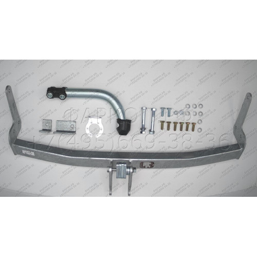 V061A GALIA Полностью оцинкованный фаркоп на Volvo S40 седан 2000-2004, Volvo V40 универсал 2000-2004. Тип шара: A. Подрезка бампера. Нагрузки: 1400/75 кг, масса фаркопа 16,01 кг