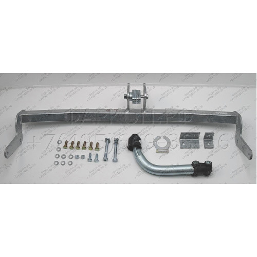 V061A GALIA Полностью оцинкованный фаркоп на Volvo S40 седан 2000-2004, Volvo V40 универсал 2000-2004. Тип шара: A. Подрезка бампера. Нагрузки: 1400/75 кг, масса фаркопа 16,01 кг