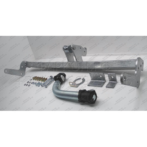 V061A GALIA Полностью оцинкованный фаркоп на Volvo S40 седан 2000-2004, Volvo V40 универсал 2000-2004. Тип шара: A. Подрезка бампера. Нагрузки: 1400/75 кг, масса фаркопа 16,01 кг