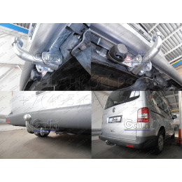 V064A GALIA Полностью оцинкованный фаркоп на Volkswagen Transporter / Caravelle / Multivan T5 2003-2015, T6 2015-2024, включая 4WD, включая модели с парктрониками. Тип шара: A. Без 