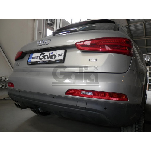 V069C GALIA Полностью оцинкованный фаркоп на Volkswagen Tiguan 2007-2016, Tiguan 2 2016-2024, Audi Q3 2011-2019, 2019-2025, SEAT Tarraco 2018-2024. Тип шара: C (горизонтальный съемный). Невидимый вырез бампера. Нагрузки: 2500/140 кг, масса фаркопа 16,2 кг