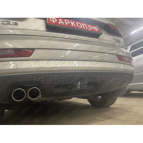 V069C GALIA Полностью оцинкованный фаркоп на Volkswagen Tiguan 2007-2016, Tiguan 2 2016-2024, Audi Q3 2011-2019, 2019-2025, SEAT Tarraco 2018-2024. Тип шара: C (горизонтальный съемный). Невидимый вырез бампера. Нагрузки: 2500/140 кг, масса фаркопа 16,2 кг