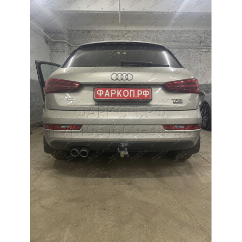 V069C GALIA Полностью оцинкованный фаркоп на Volkswagen Tiguan 2007-2016, Tiguan 2 2016-2024, Audi Q3 2011-2019, 2019-2025, SEAT Tarraco 2018-2024. Тип шара: C (горизонтальный съемный). Невидимый вырез бампера. Нагрузки: 2500/140 кг, масса фаркопа 16,2 кг