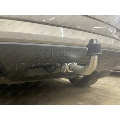 V069C GALIA Полностью оцинкованный фаркоп на Volkswagen Tiguan 2007-2016, Tiguan 2 2016-2024, Audi Q3 2011-2019, 2019-2025, SEAT Tarraco 2018-2024. Тип шара: C (горизонтальный съемный). Невидимый вырез бампера. Нагрузки: 2500/140 кг, масса фаркопа 16,2 кг