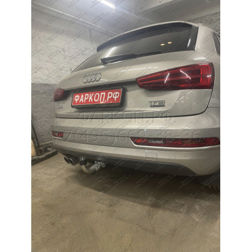 V069C GALIA Полностью оцинкованный фаркоп на Volkswagen Tiguan 2007-2016, Tiguan 2 2016-2024, Audi Q3 2011-2019, 2019-2025, SEAT Tarraco 2018-2024. Тип шара: C (горизонтальный съемный). Невидимый вырез бампера. Нагрузки: 2500/140 кг, масса фаркопа 16,2 кг
