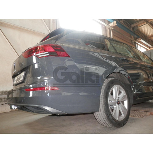 V073C GALIA Полностью оцинкованный фаркоп на Volkswagen Golf VII универсал 2WD/4WD 2013-2019. Тип шара: C (горизонтальный съемный). Без выреза бампера. Нагрузки: 2000/100 кг, масса фаркопа 13,47 кг