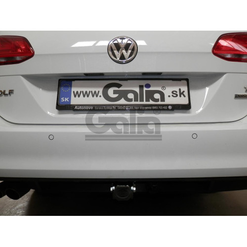 V073C GALIA Полностью оцинкованный фаркоп на Volkswagen Golf VII универсал 2WD/4WD 2013-2019. Тип шара: C (горизонтальный съемный). Без выреза бампера. Нагрузки: 2000/100 кг, масса фаркопа 13,47 кг