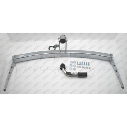 V074C GALIA Полностью оцинкованный фаркоп на Volkswagen Phaeton 2002-2016. Тип шара: C (горизонтальный съемный). Невидимый вырез бампера. Нагрузки: 2185/100 кг, мас