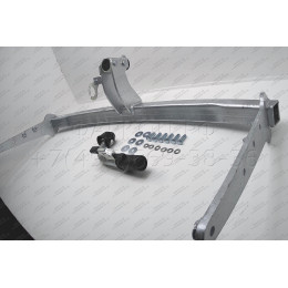 V074C GALIA Полностью оцинкованный фаркоп на Volkswagen Phaeton 2002-2016. Тип шара: C (горизонтальный съемный). Невидимый вырез бампера. Нагрузки: 2185/100 кг, мас