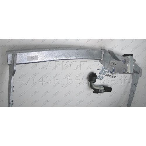 V074C GALIA Полностью оцинкованный фаркоп на Volkswagen Phaeton 2002-2016. Тип шара: C (горизонтальный съемный). Невидимый вырез бампера. Нагрузки: 2185/100 кг, масса фаркопа 20,87 кг