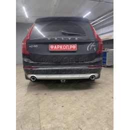 V083C GALIA Полностью оцинкованный фаркоп на Volvo XC90 2015-, Volvo XC60 2017-. Подрозетник убирается за бампер. Тип шара: C (горизонтальный съемный). Невидимый