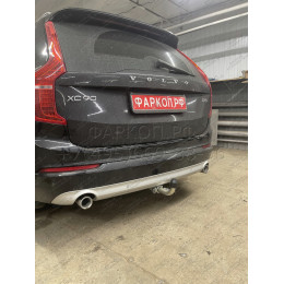V083C GALIA Полностью оцинкованный фаркоп на Volvo XC90 2015-, Volvo XC60 2017-. Подрозетник убирается за бампер. Тип шара: C (горизонтальный съемный). Невидимый