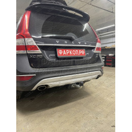 V083C GALIA Полностью оцинкованный фаркоп на Volvo XC90 2015-, Volvo XC60 2017-. Подрозетник убирается за бампер. Тип шара: C (горизонтальный съемный). Невидимый