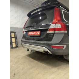 V083C GALIA Полностью оцинкованный фаркоп на Volvo XC90 2015-, Volvo XC60 2017-. Подрозетник убирается за бампер. Тип шара: C (горизонтальный съемный). Невидимый