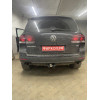 V124-A Лидер-плюс ТСУ для Volkswagen Touareg 2002-2010 (требуется вырез в бампере), Volkswagen Touareg 2010-2018, Audi Q7 2007-2015 (без выреза бампера). Нагрузки: 1500/75 кг, масса фаркопа 14,52 кг (без электрики в комплекте)