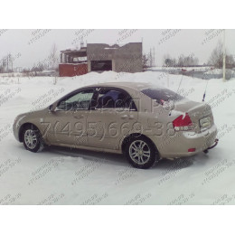 6732-A ORIS Фаркоп на Kia Cerato хетчбек/седан 2004-2008. Необходима подрезка бампера. Тип шара: A. Нагрузки: 1110/60 кг, масса фаркопа 14,7 кг (без электрики в ко