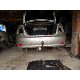 6732-A ORIS Фаркоп на Kia Cerato хетчбек/седан 2004-2008. Необходима подрезка бампера. Тип шара: A. Нагрузки: 1110/60 кг, масса фаркопа 14,7 кг (без электрики в ко