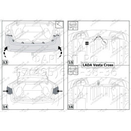 F.6012.003 BERG Фаркоп на Lada Vesta Cross/SW Cross 2015-2022 (необходима подрезка бампера), Lada Vesta седан/универсал 2015-2022 (без выреза бампера). Тип шара: A. Нагрузки: 10