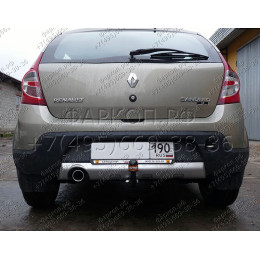RN 06 AVTOS Фаркоп на Renault Sandero 2009-2014, Dacia Sandero 2009-2013. Необходима подрезка бампера. Тип шара: A. Нагрузки: 1000/75 кг, масса фаркопа 18 кг (без электрики в к