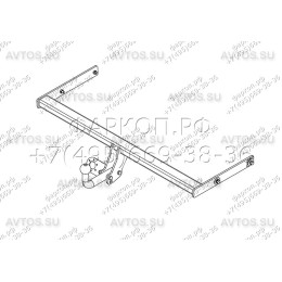 SK 09 AVTOS Фаркоп на Skoda Octavia лифтбек/универсал 2004-2013. Необходима подрезка бампера. Тип шара: A. Нагрузки: 1500/75 кг, масса фаркопа 18 кг (без электрики