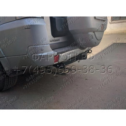 FA 0978-E Бизон Фаркоп на Mitsubishi Pajero IV 2007-2020, Mitsubishi Pajero III 2000-2007 без подрезки бампера. Тип шара: E (легкосъемный шар под квадрат). Нагрузки: 3500/120 кг. Н