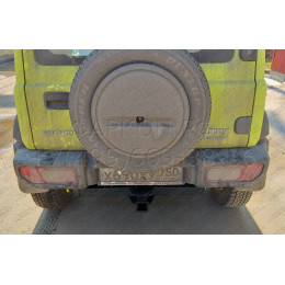 SZ 13 AVTOS Фаркоп на Suzuki Jimny 2018- без выреза в бампере. Тип шара: E. Нагрузки: 1200/75 кг, масса фаркопа 15 кг (без электрики в комплекте)