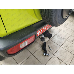 SZ 13 AVTOS Фаркоп на Suzuki Jimny 2018- без выреза в бампере. Тип шара: E. Нагрузки: 1200/75 кг, масса фаркопа 15 кг (без электрики в комплекте)