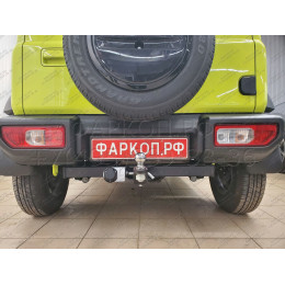 SZ 13 AVTOS Фаркоп на Suzuki Jimny 2018- без выреза в бампере. Тип шара: E. Нагрузки: 1200/75 кг, масса фаркопа 15 кг (без электрики в комплекте)