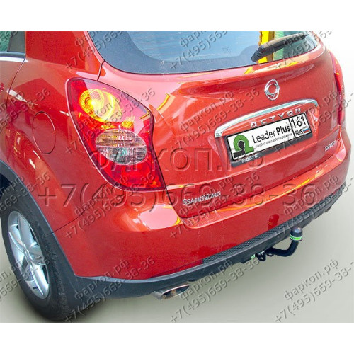 S207-A Лидер-плюс ТСУ для SsangYong Actyon 2011-2016 без снятия и выреза бампера. Нагрузки: 1500/75 кг, масса фаркопа 14,86 кг (без электрики в комплекте)