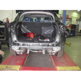 3951.12 SHERIFF Фаркоп на FAW Besturn X80 2013-2018, 2018-2020. Необходима подрезка бампера. Тип шара: A. Нагрузки: 1200/50 кг, масса фаркопа 16 кг (без электрики в компле