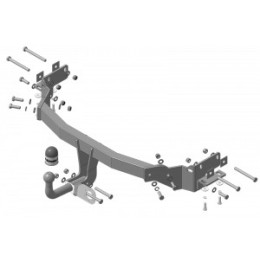 90908-A MOTODOR Фаркоп с оцинкованным шаром на Hyundai Santa Fe 2012-2018, Hyundai Grand Santa Fe 2014-2018, Kia Sorento 2012-2020, кроме Prime. Необходима подрезка бампера. Тип шара: A. На
