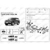 F.5713.003 BERG Фаркоп с нержавеющей накладкой на Toyota Land Cruiser 200 (кроме Executive, TRD) 2007-2021, Lexus LX 2007-2022 без снятия и подрезки бампера. Тип шара: F. Нагрузки: 1500/75 кг, масса фаркопа 18 кг (без электрики в комплекте)