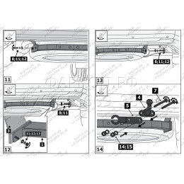 F.5713.003 BERG Фаркоп с нержавеющей накладкой на Toyota Land Cruiser 200 (кроме Executive, TRD) 2007-2021, Lexus LX 2007-2022 без снятия и подрезки бампера. Тип шара: F. Нагрузки: 