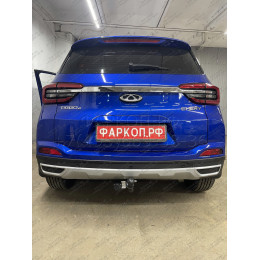7613-A ORIS Фаркоп на Chery Tiggo 4 2019-2023, Chery Tiggo 4 Pro 2022-. Необходим невидимый вырез в бампере. Тип шара: A. Нагрузки: 1200/75 кг, масса фаркопа 17 кг (без электр