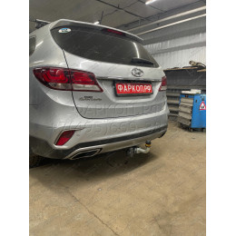 90908-A MOTODOR Фаркоп с оцинкованным шаром на Hyundai Santa Fe 2012-2018, Hyundai Grand Santa Fe 2014-2018, Kia Sorento 2012-2020, кроме Prime. Необходима подрезка бампера. Тип шара: A. На