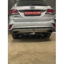 90908-A MOTODOR Фаркоп с оцинкованным шаром на Hyundai Santa Fe 2012-2018, Hyundai Grand Santa Fe 2014-2018, Kia Sorento 2012-2020, кроме Prime. Необходима подрезка бампера. Тип шара: A. На