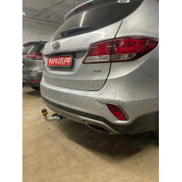 90908-A MOTODOR Фаркоп с оцинкованным шаром на Hyundai Santa Fe 2012-2018, Hyundai Grand Santa Fe 2014-2018, Kia Sorento 2012-2020, кроме Prime. Необходима подрезка бампера. Тип шара: A. На