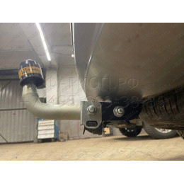 90908-A MOTODOR Фаркоп с оцинкованным шаром на Hyundai Santa Fe 2012-2018, Hyundai Grand Santa Fe 2014-2018, Kia Sorento 2012-2020, кроме Prime. Необходима подрезка бампера. Тип шара: A. На