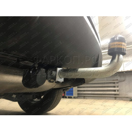 90916-A MOTODOR Фаркоп с оцинкованным шаром на Hyundai Tucson 2021-, Kia Sportage 2022- без выреза в бампере. Тип шара: A. Нагрузки 2000/100 кг, масса фаркопа 17,2 кг (без эле