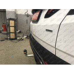 90916-A MOTODOR Фаркоп с оцинкованным шаром на Hyundai Tucson 2021-, Kia Sportage 2022- без выреза в бампере. Тип шара: A. Нагрузки 2000/100 кг, масса фаркопа 17,2 кг (без эле
